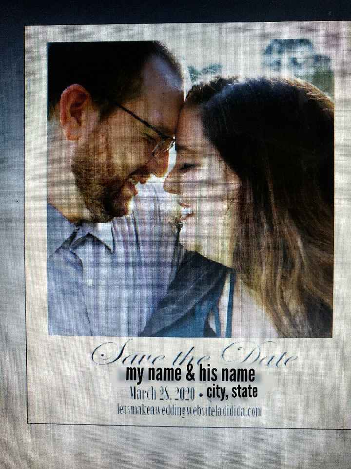 Save the Dates - Constructive Criticism Please - 1