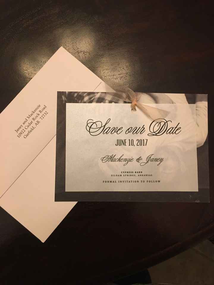 My save the dates!
