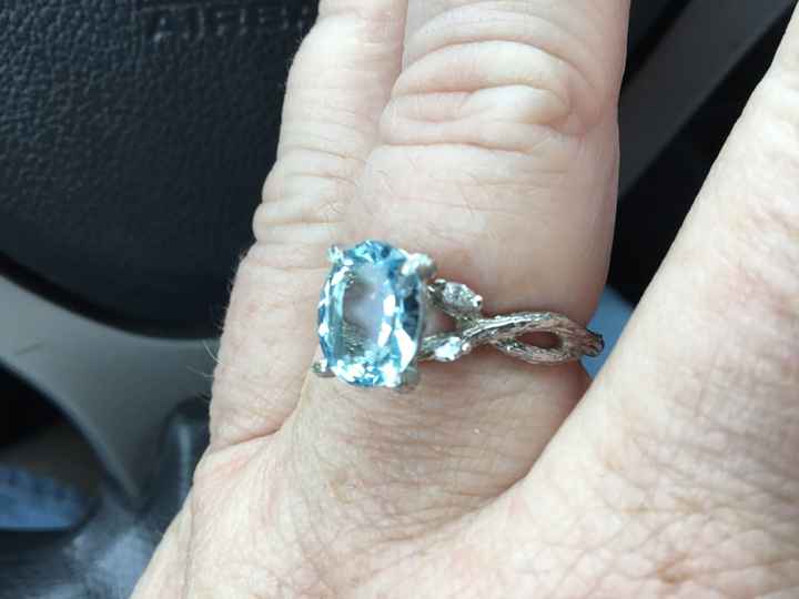 Blue wedding ring - 1