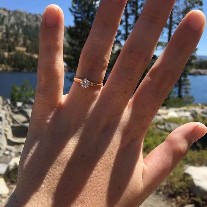 Anyone get crap for the size of their engagement ring?