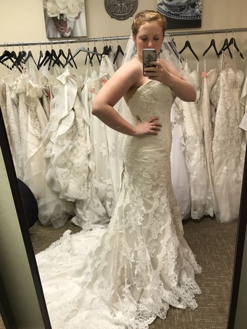 Finally tried on my dress!