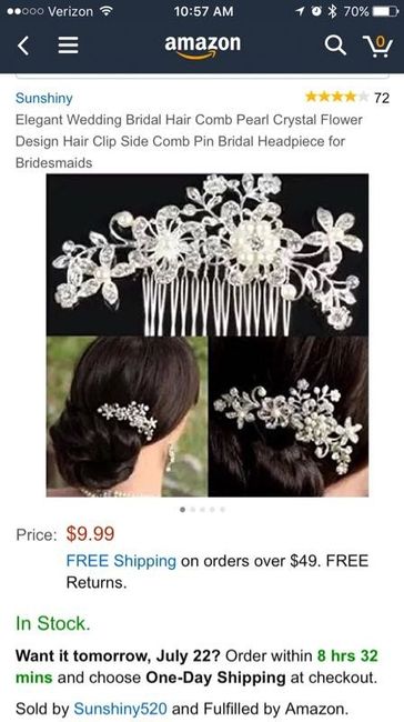 Hair  advice Headband or  this comb piece
