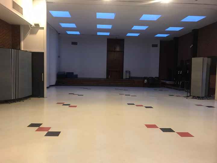 Wedding ceremony and reception in the same room - 1