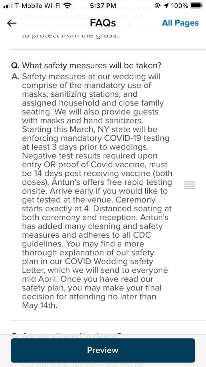 Covid Safety Wordings - 2