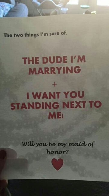 Will You Be My Bridesmaid? How did you ask your friends?