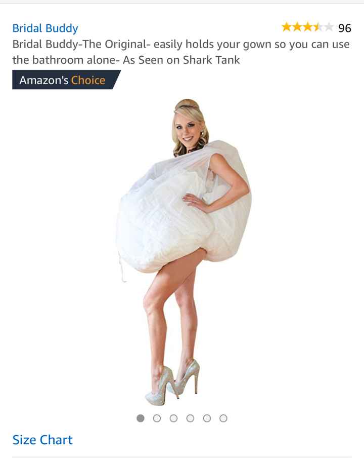 Bathroom break for bride - 1