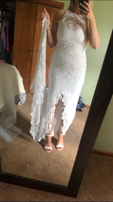 Dress regret one month before wedding! New dress below! 😍 4