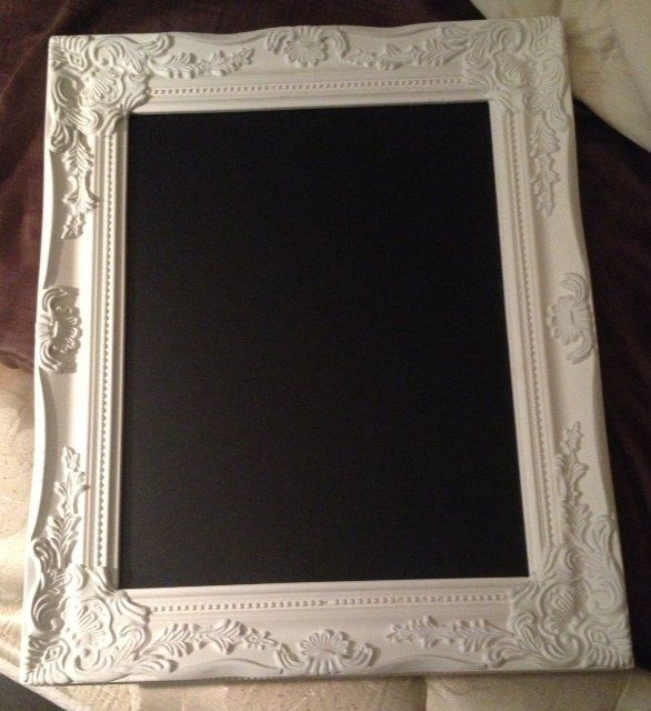 my first FINISHED diy! ---chalkboard :)