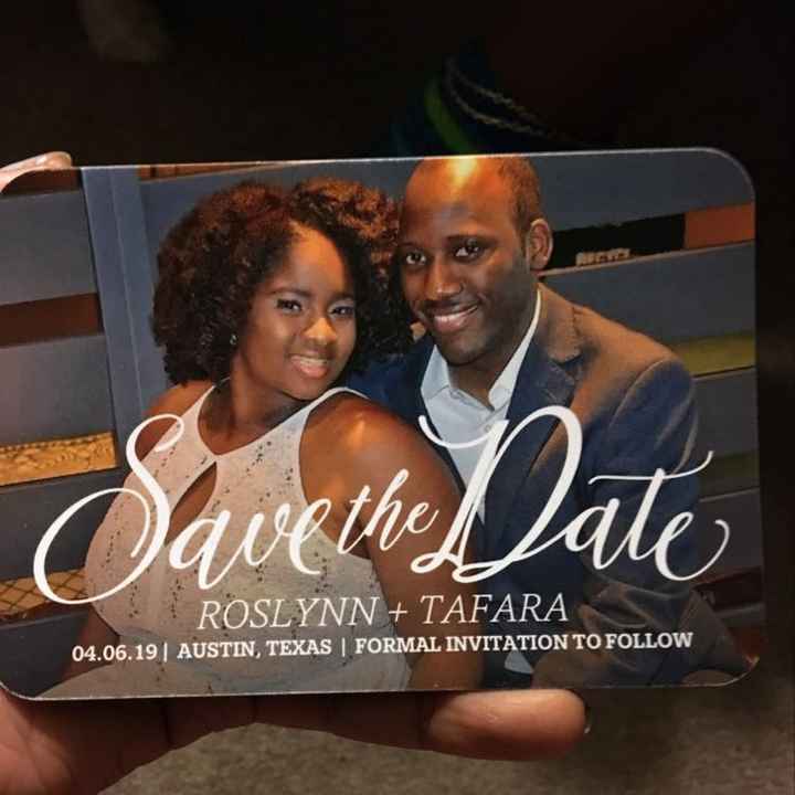 Save the dates just came! - 1