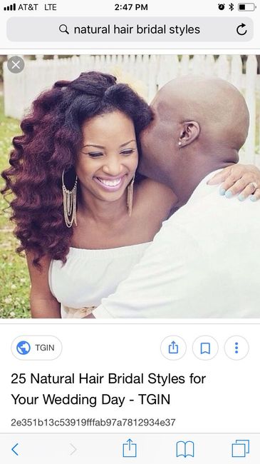 Natural hair Brides 4