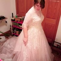 The neckline and sleeves turned out wonderfully, they did a great job, especially with the matching 