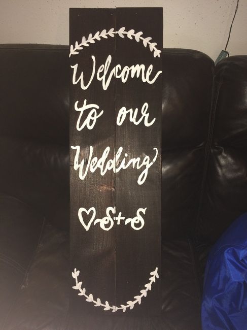 White wash signs vs stained - 1