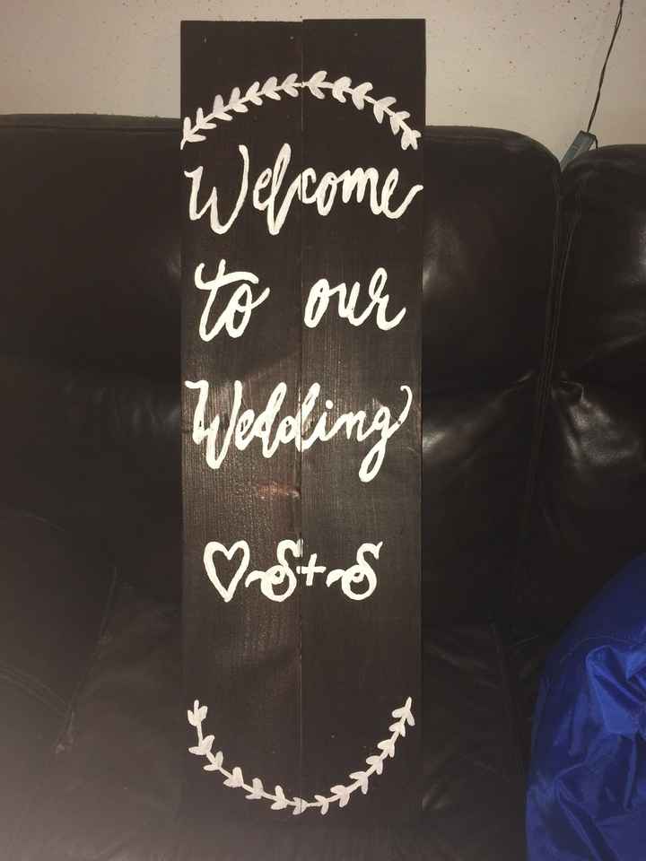 White wash signs vs stained - 1