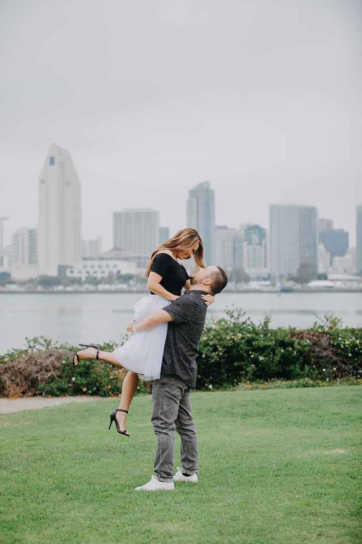 Admidst the Covid-19 panic, post your favorite picture from your engagement shoot. 17