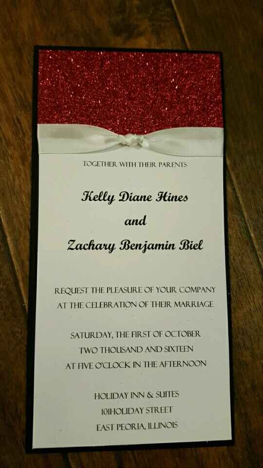 Let's see your wedding invites