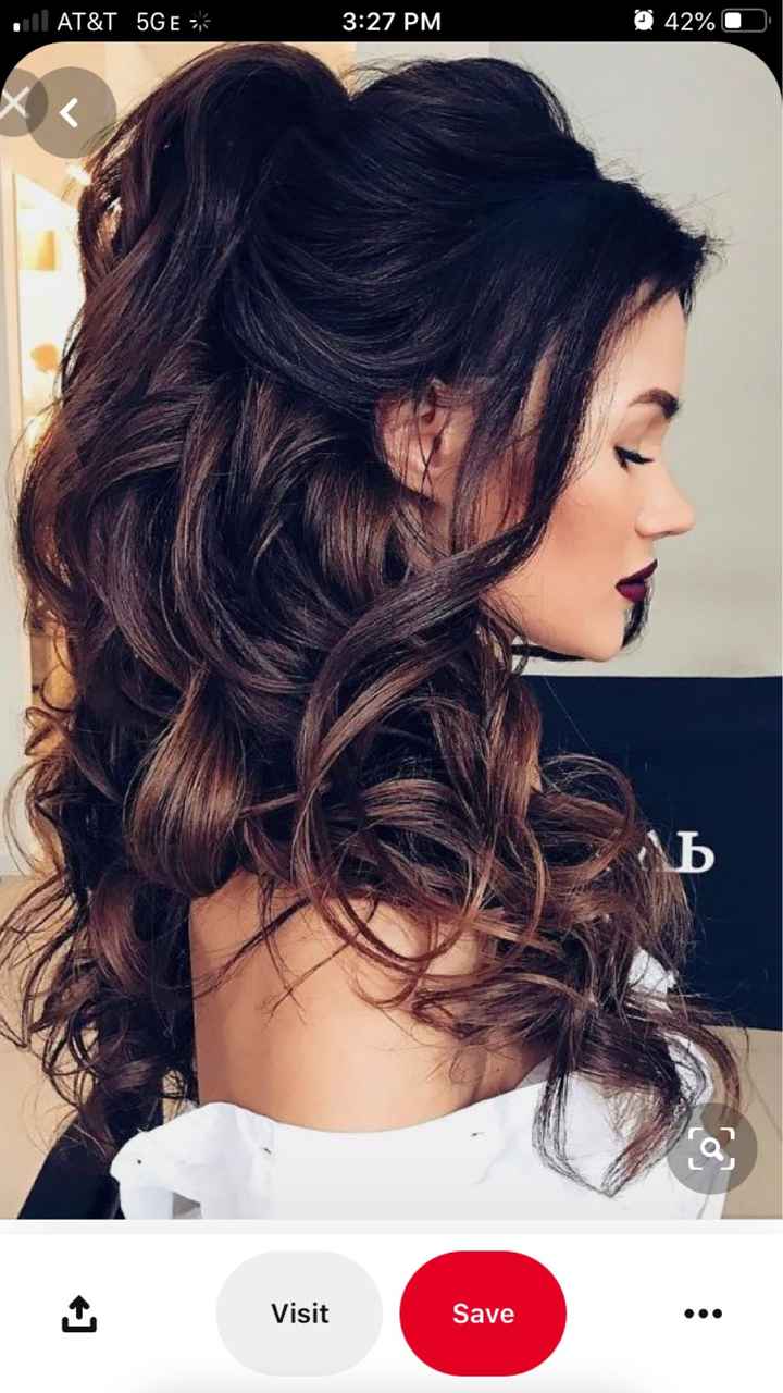 Hair on the big day! - 1