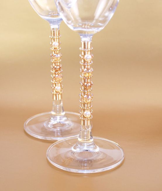 Champagne flutes and cake cutting sets!