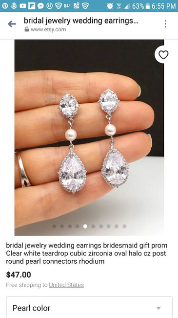 Show me your wedding earrings! - 1