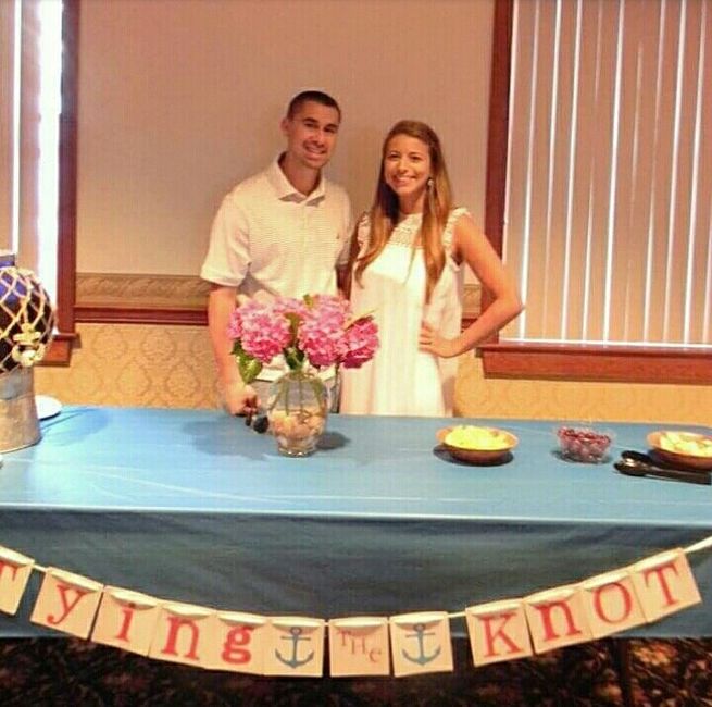 Back after our engagement party!