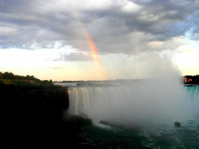 Rainbow over the falls