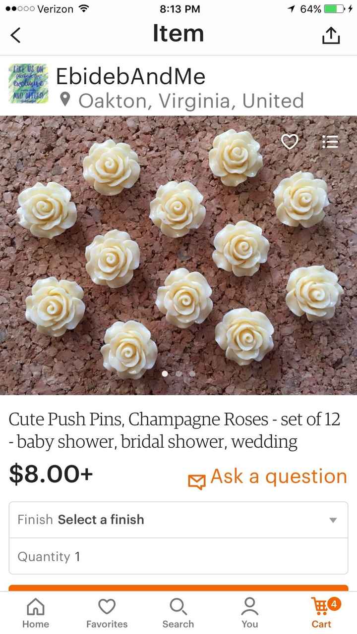 Escort card pins please vote :)