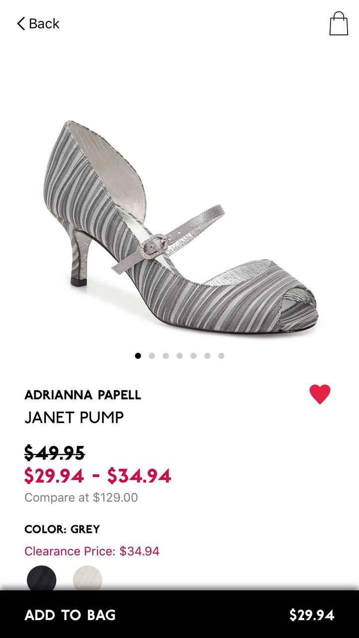 Which color shoe with my dress