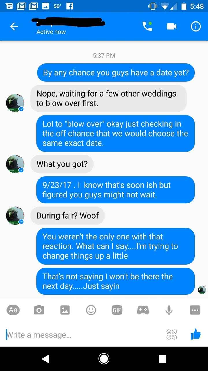 So this is a convo i never thought I'd have...