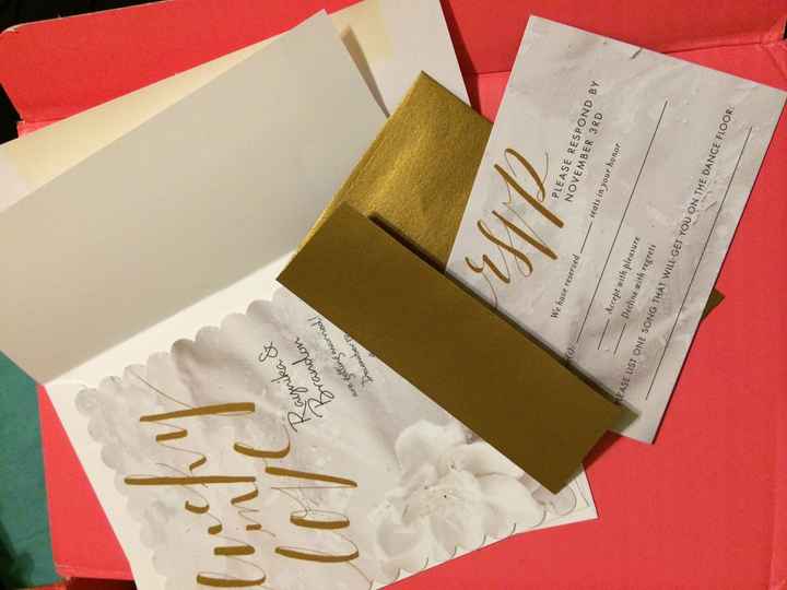 Invitations arrived, we got matching tattoos and well it's been a GREAT day! (PICS)