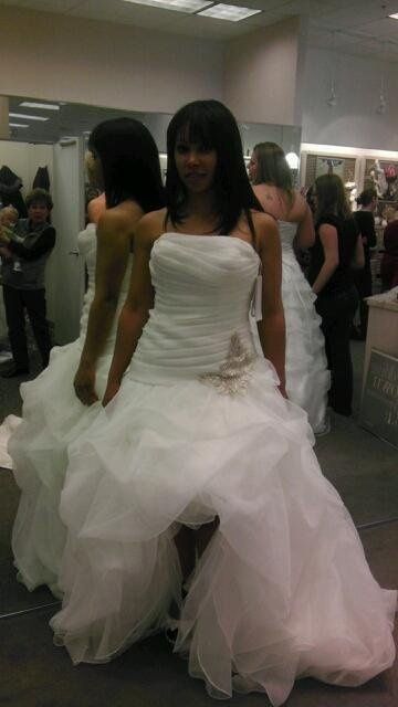 David's Bridal dress that blew me away
