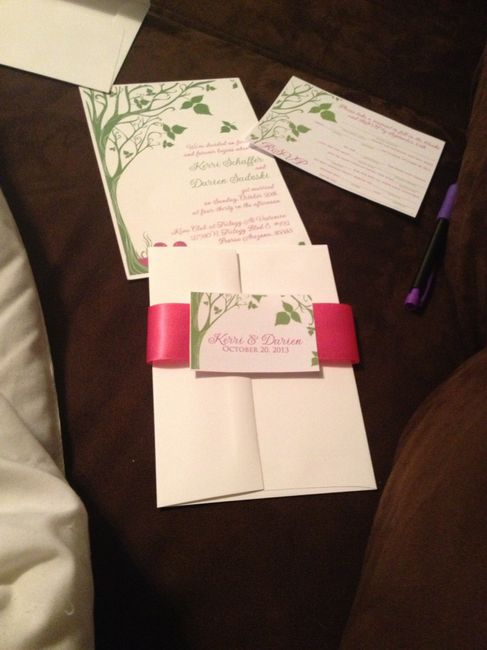 Invitations finally!