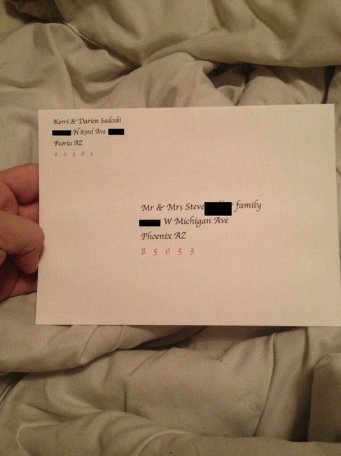 Response on envelopes!?!?!