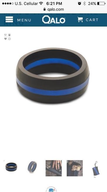 We show off our rings a lot, why not show off your grooms ring!