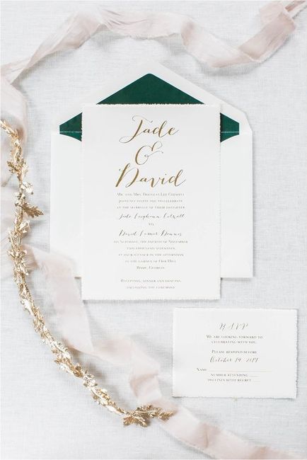 Gold Invitation