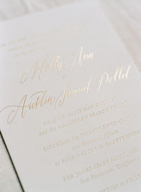 Gold Invitation