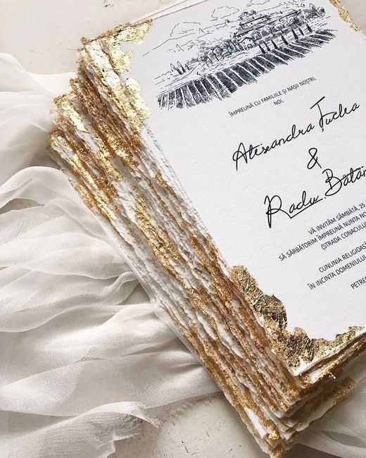 Gold Invitation