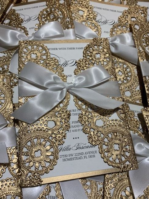 Gold Invitation