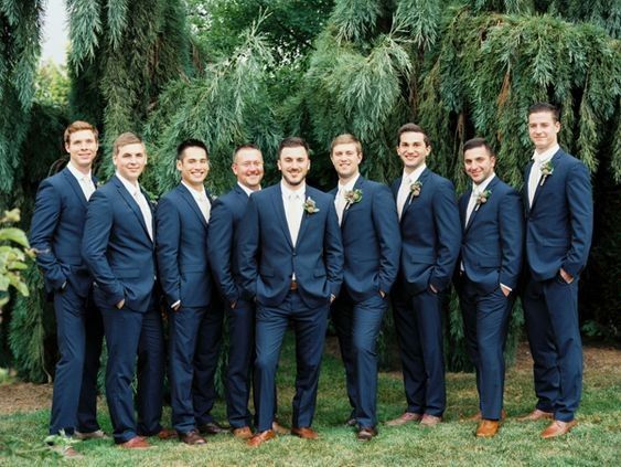 blue suit