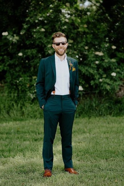 green suit