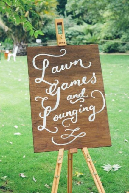 lawn game sign 