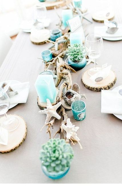 Beach wedding centerpiece brainstorming.. share your pics 3