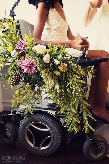my bridesmaid is in a wheelchair! 5