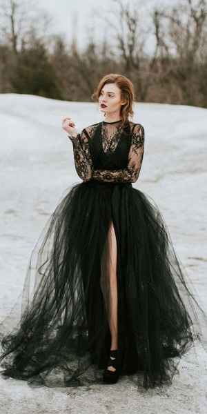 black dress