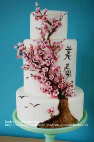 cherry blossom cake
