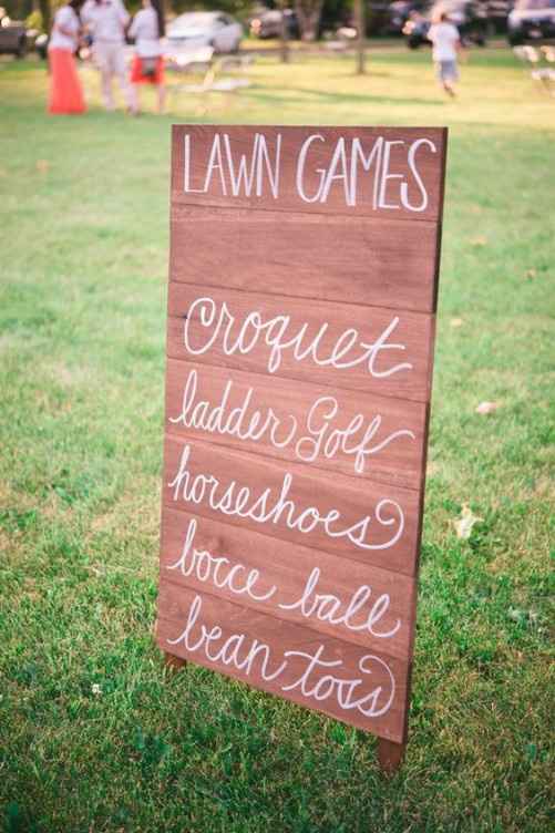 lawn game sign 