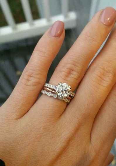 mixed metals ring stack