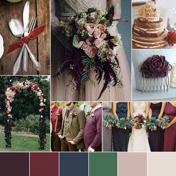 winter wedding colors