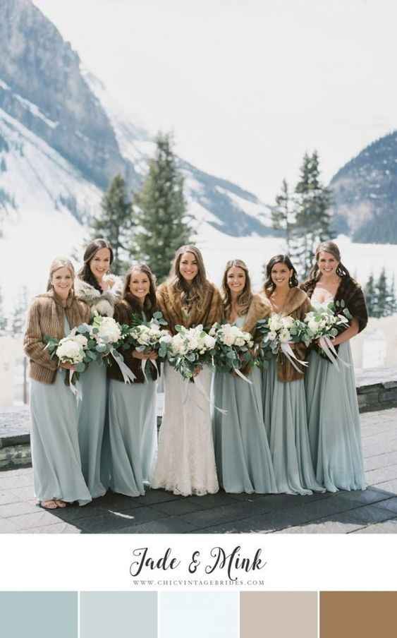 winter wedding colors 