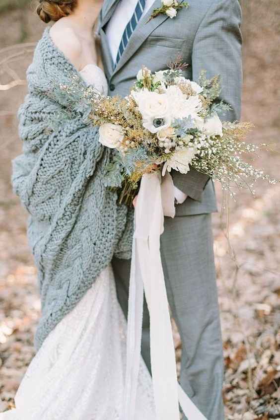 winter bride cardigan