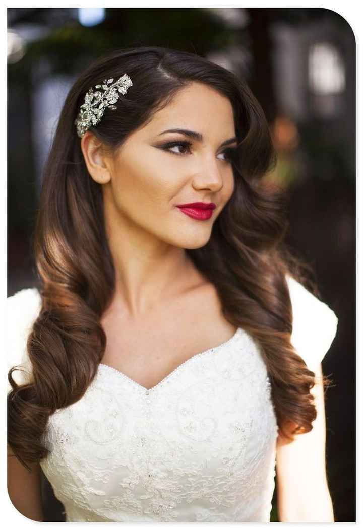 Brides wearing their hair down