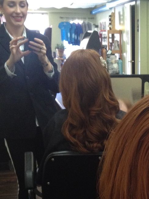 Hair and make up trial...pics...and a question.